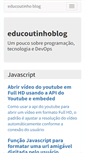 Mobile Screenshot of educoutinho.com.br