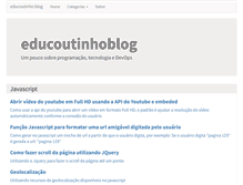 Tablet Screenshot of educoutinho.com.br